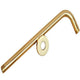 Round shower arm gold
