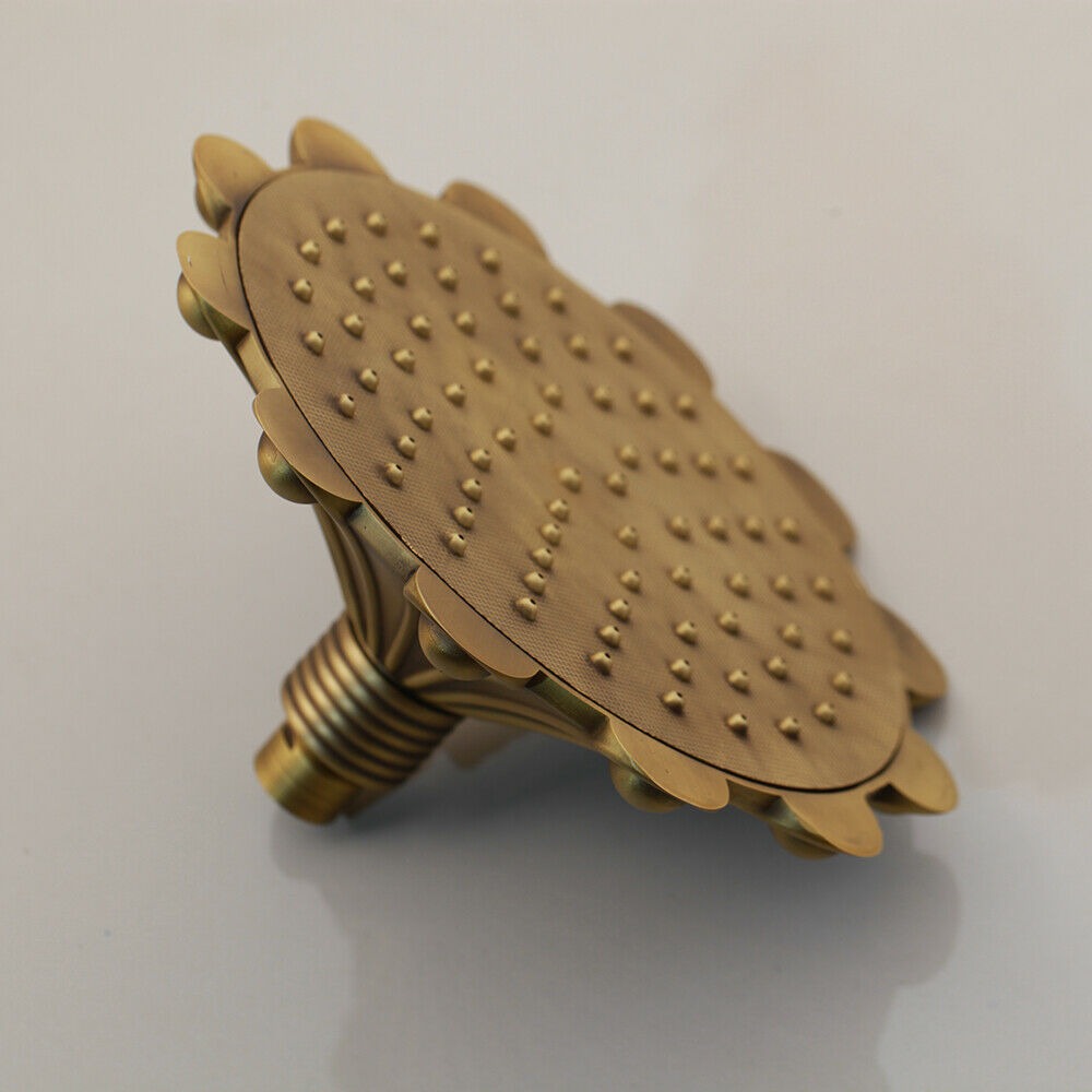 Elegant bronze-colored surface-mounted shower