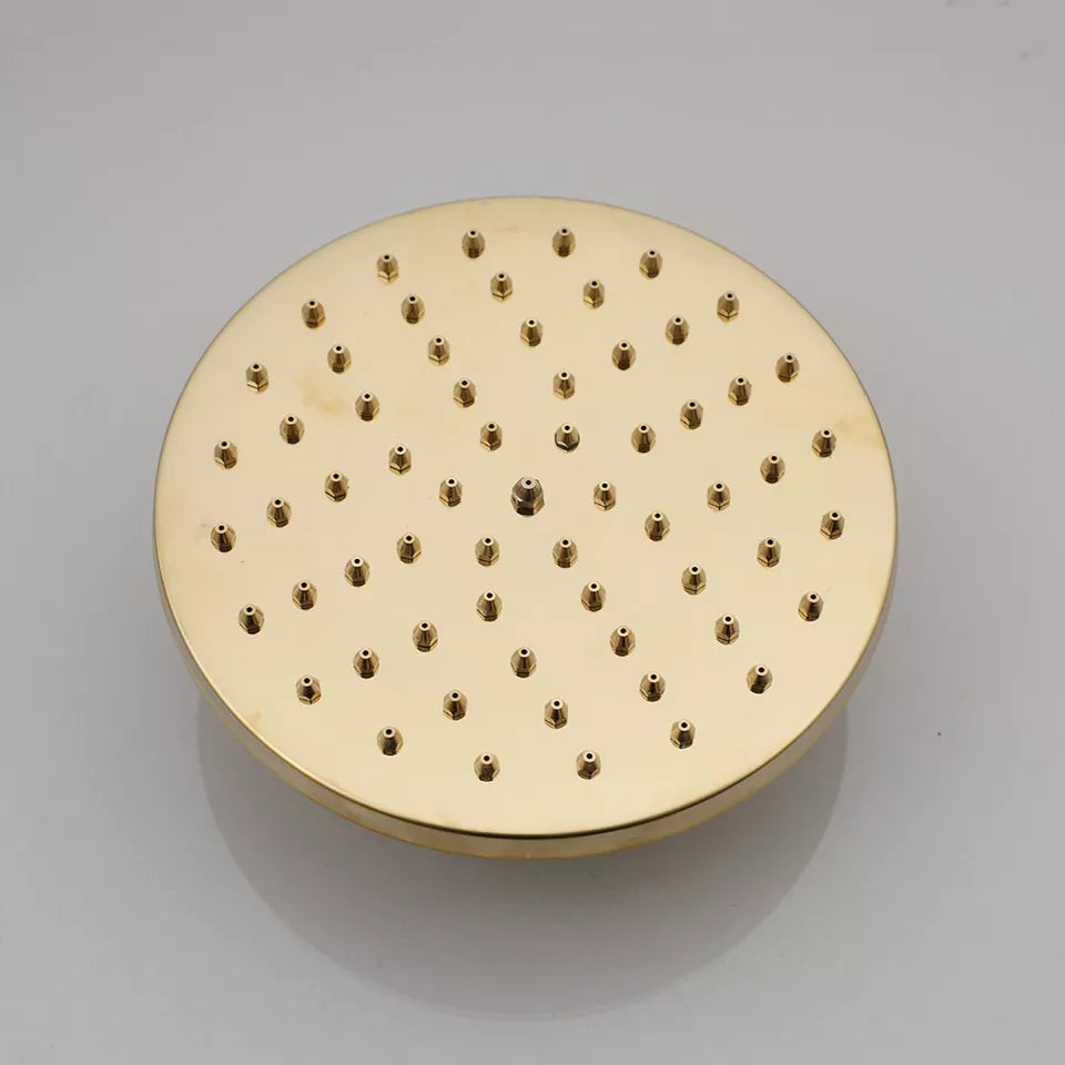 Goudkleurige Thermostatische Opbouw Regendoucheset