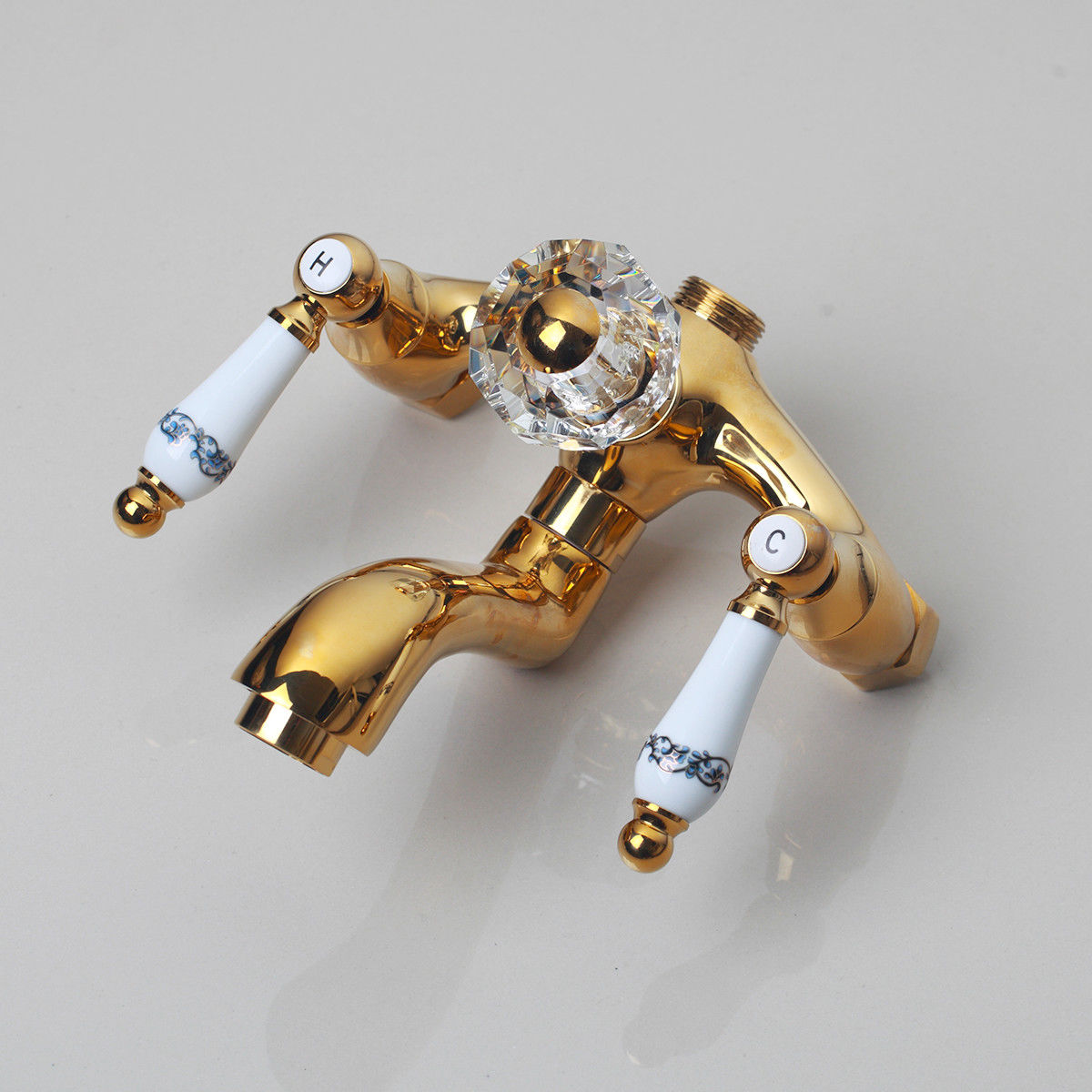 Goldfarbenes Aufputz-Brauseset