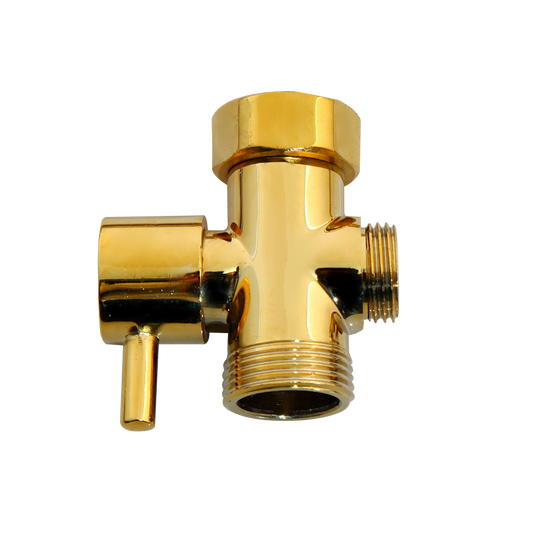 Golden hand shower tap