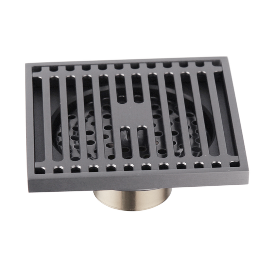 Duschablauf mit Rost – Gun Metal Design