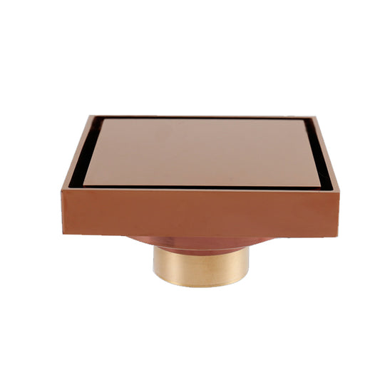 Stilvoller Duschablauf – Roségold-Finish