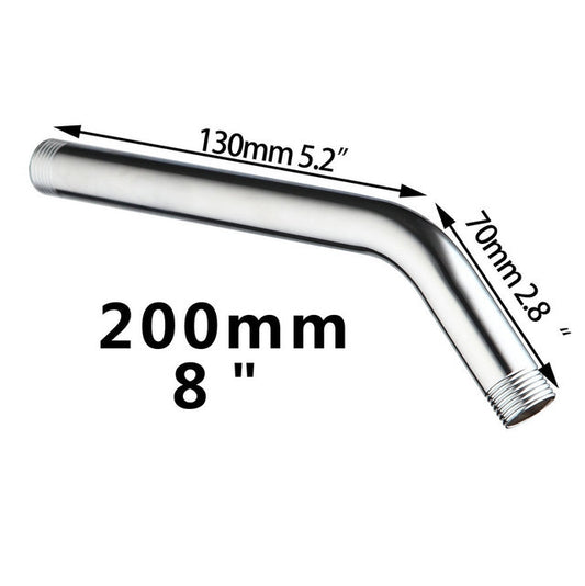 Chrome shower rod / shower arm 200 mm long