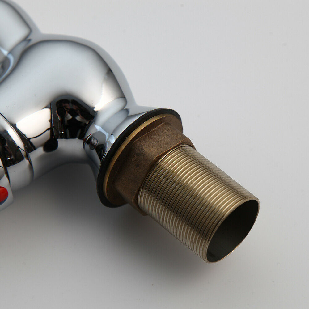 Chrom-Mischbatterie in rustikaler Optik