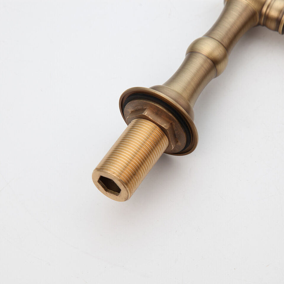 Landhausstil 3-teilige Waschtischarmatur, bronzefarben