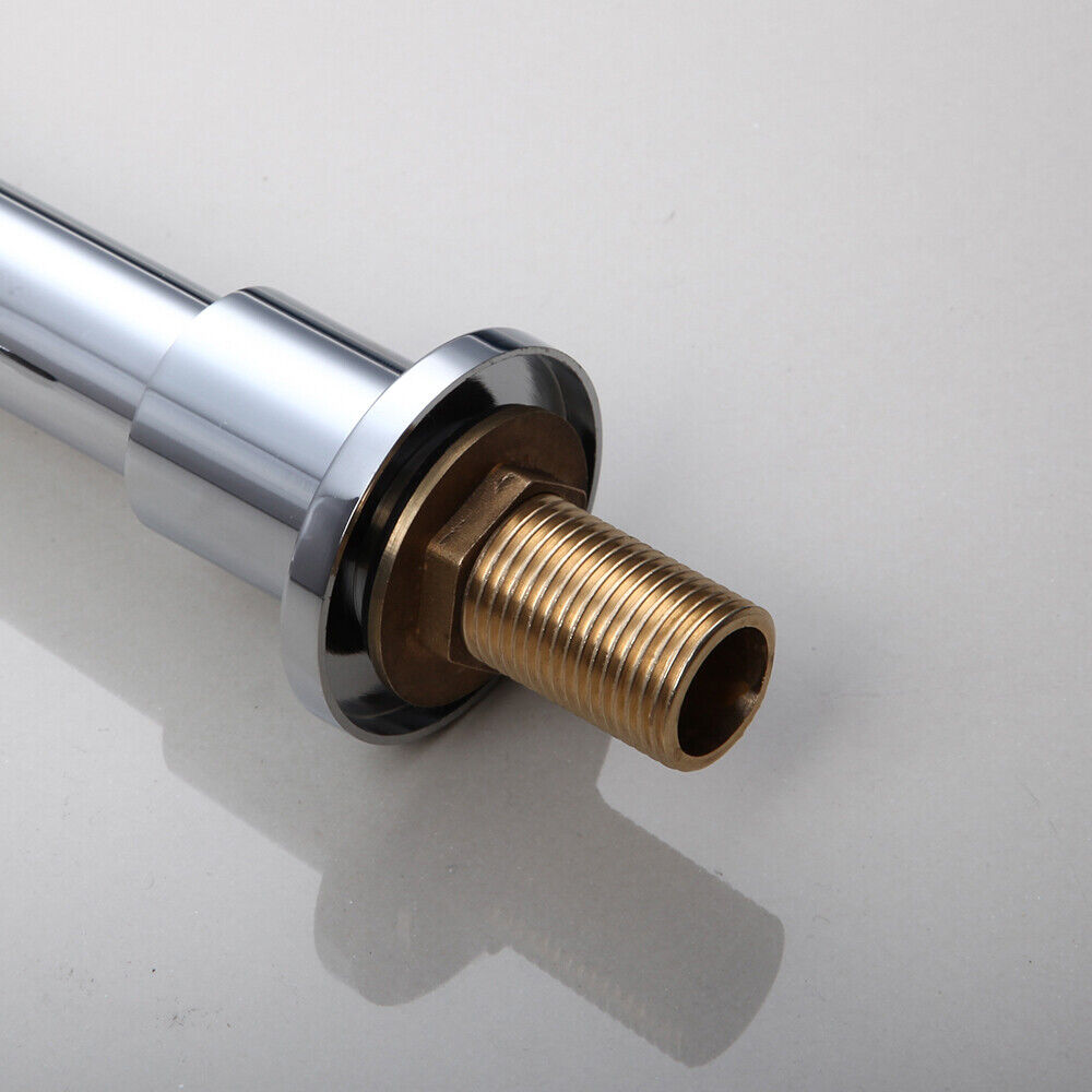 Elegant 3-piece surface-mounted chrome mixer tap