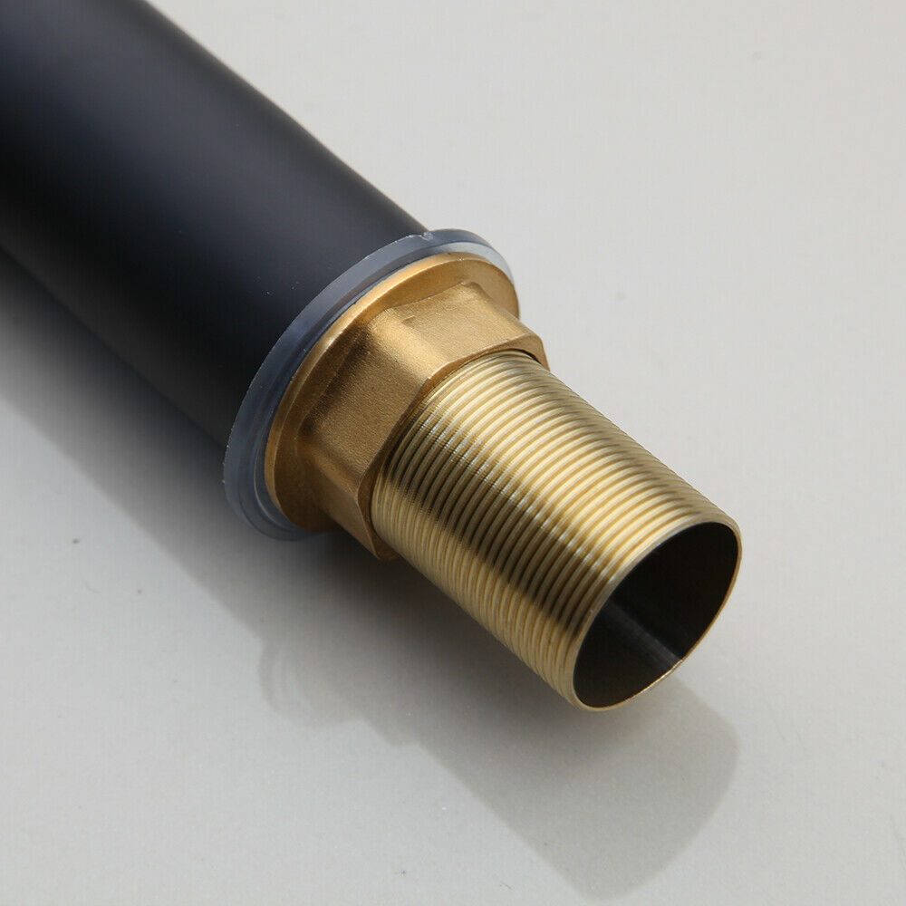 Mat Zwarte Wastafelkraan met Eengreeps Bediening