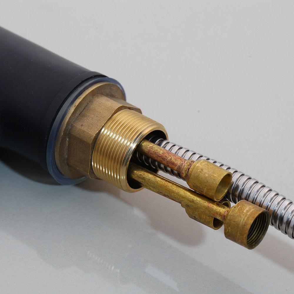 Matte black kitchen faucet