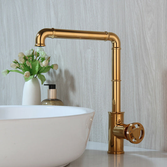 Industrial gold faucet