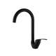 Black swivel kitchen faucet