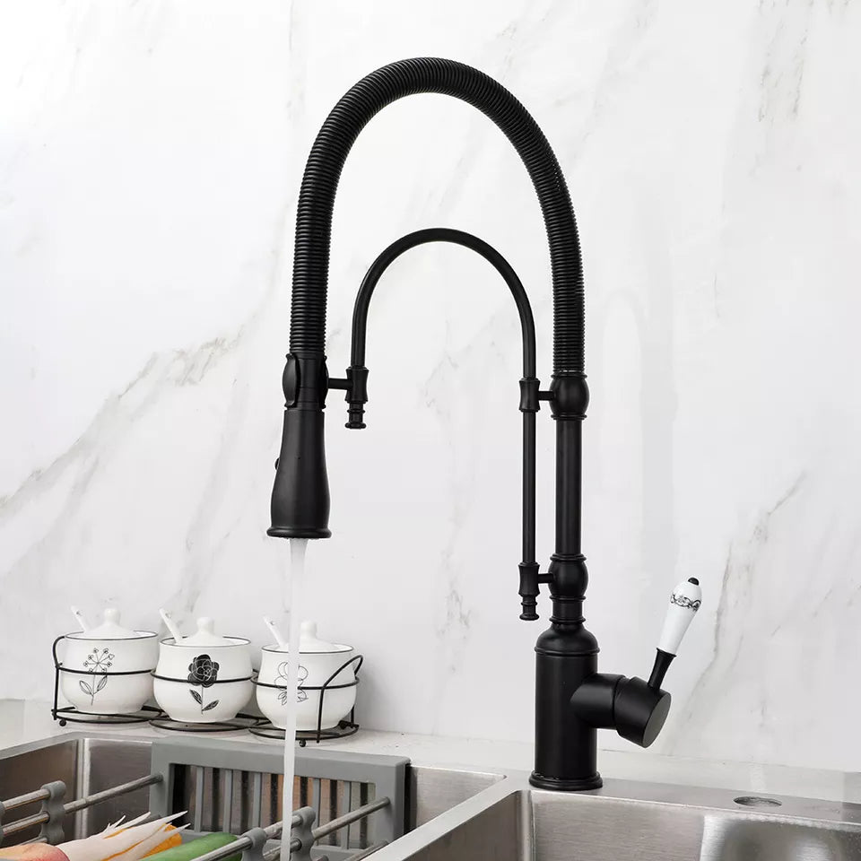 Malvizza Luxury Country Kitchen Faucet – Black