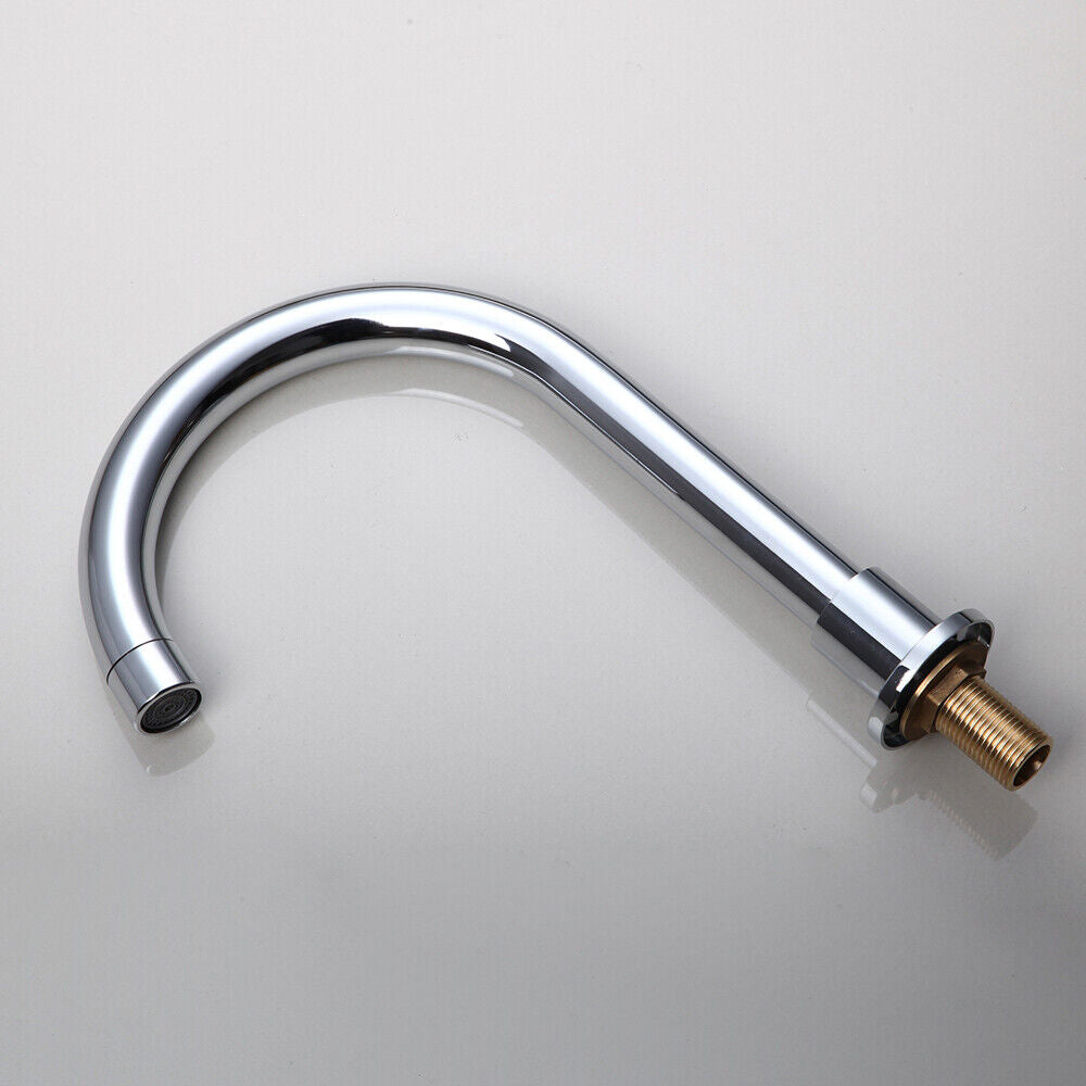 Elegant 3-piece surface-mounted chrome mixer tap