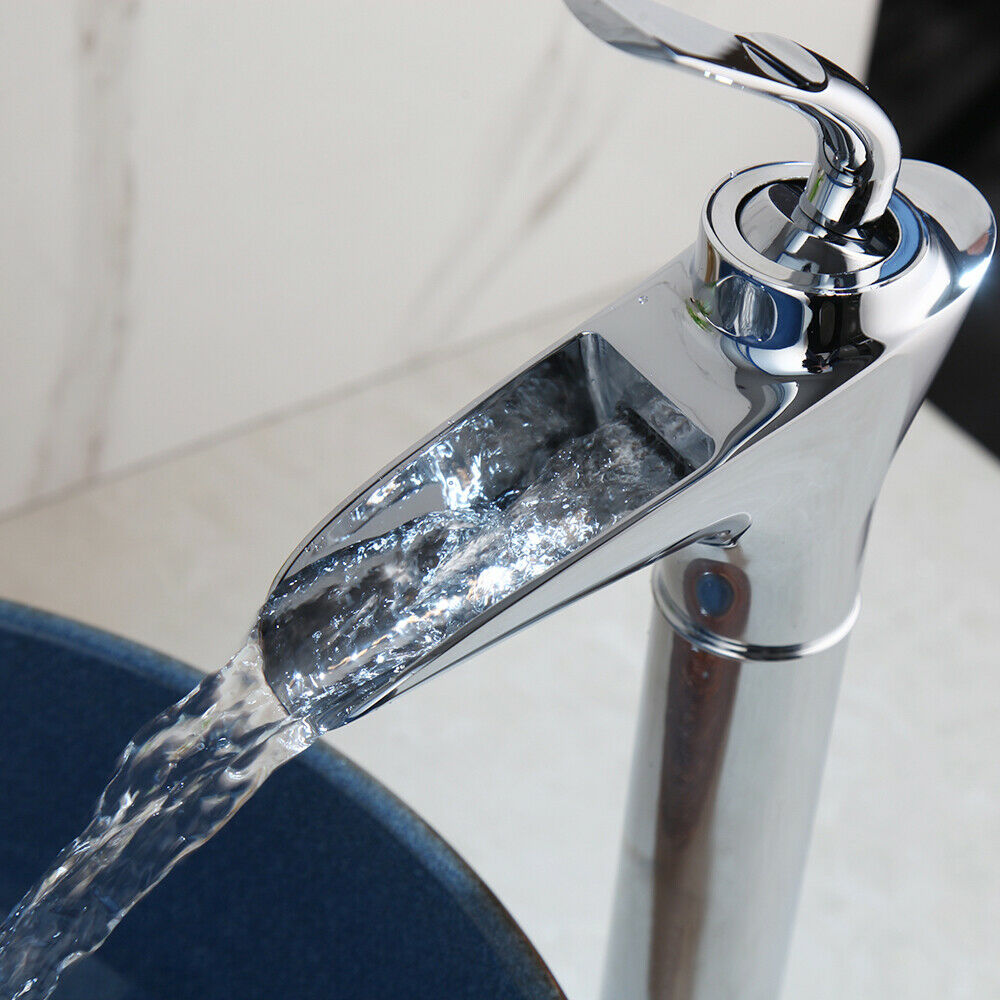 Chrome waterfall tap mixer tap design