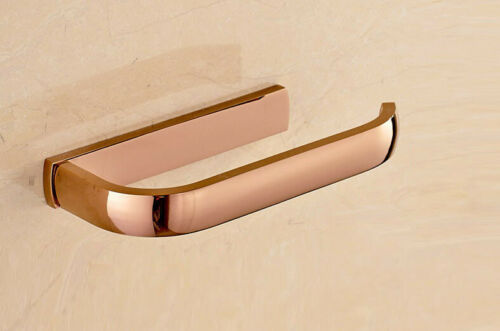 Toilet roll holder in rose gold color