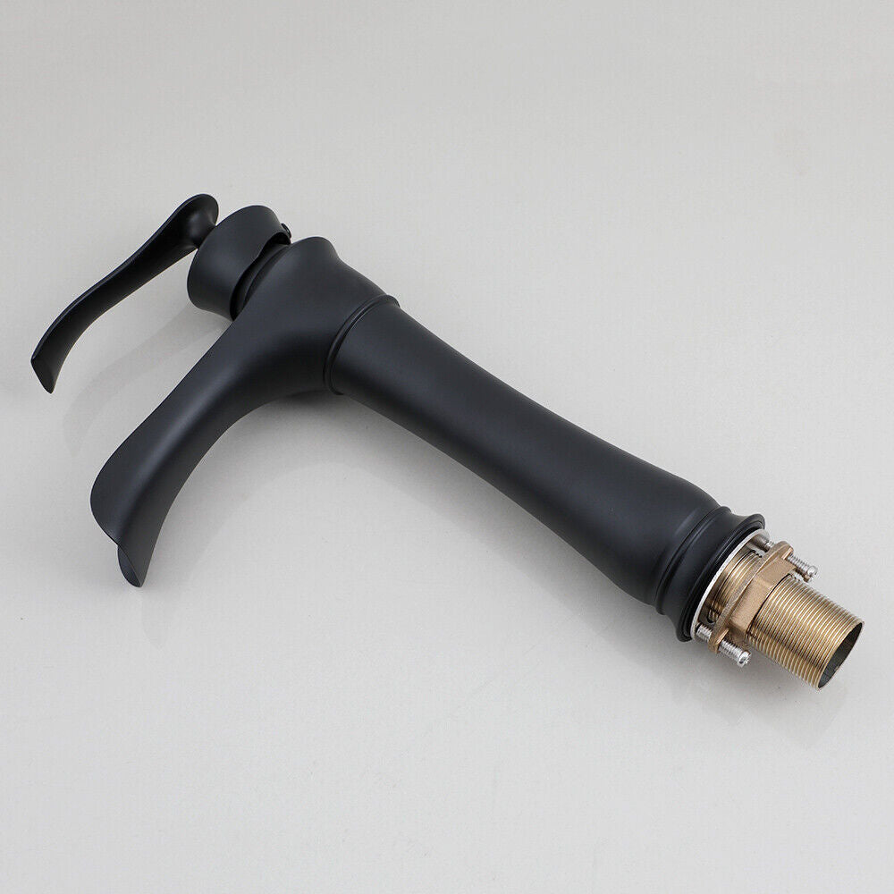 Black washbasin waterfall tap for your bathroom