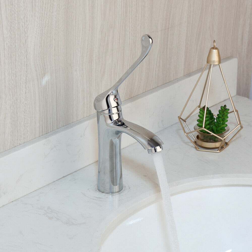 Elbow mixer tap chrome