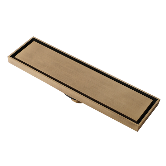 Bronzefarbener Duschablauf mit Geruchsverschluss 70cm