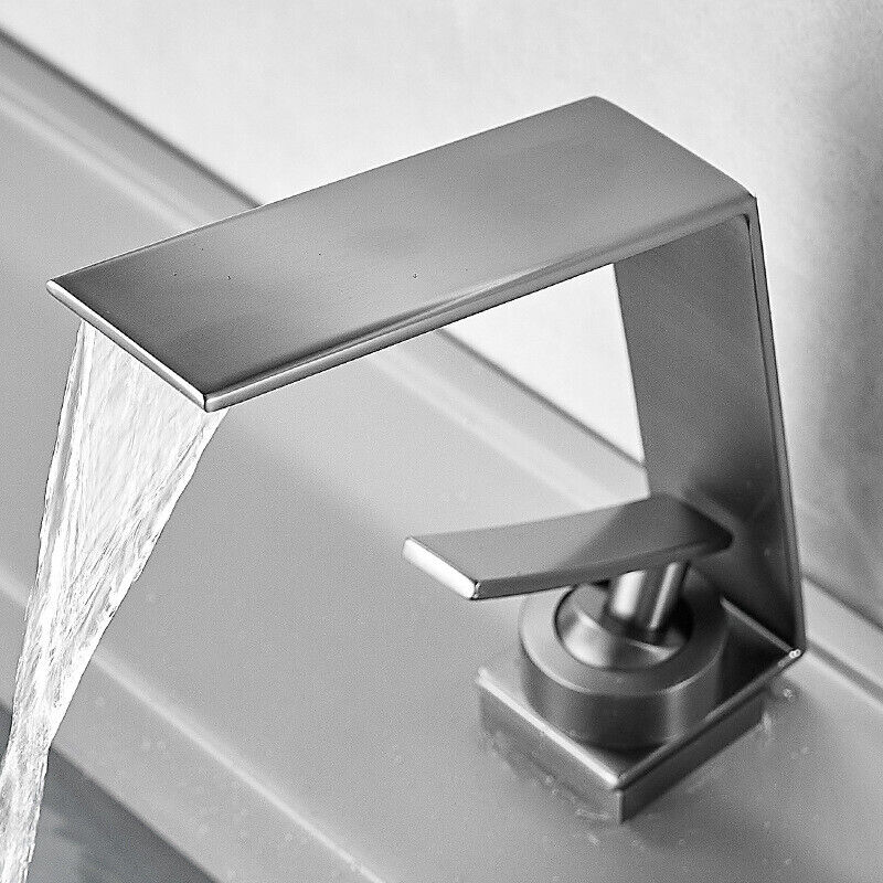 Modern washbasin tap gun metal