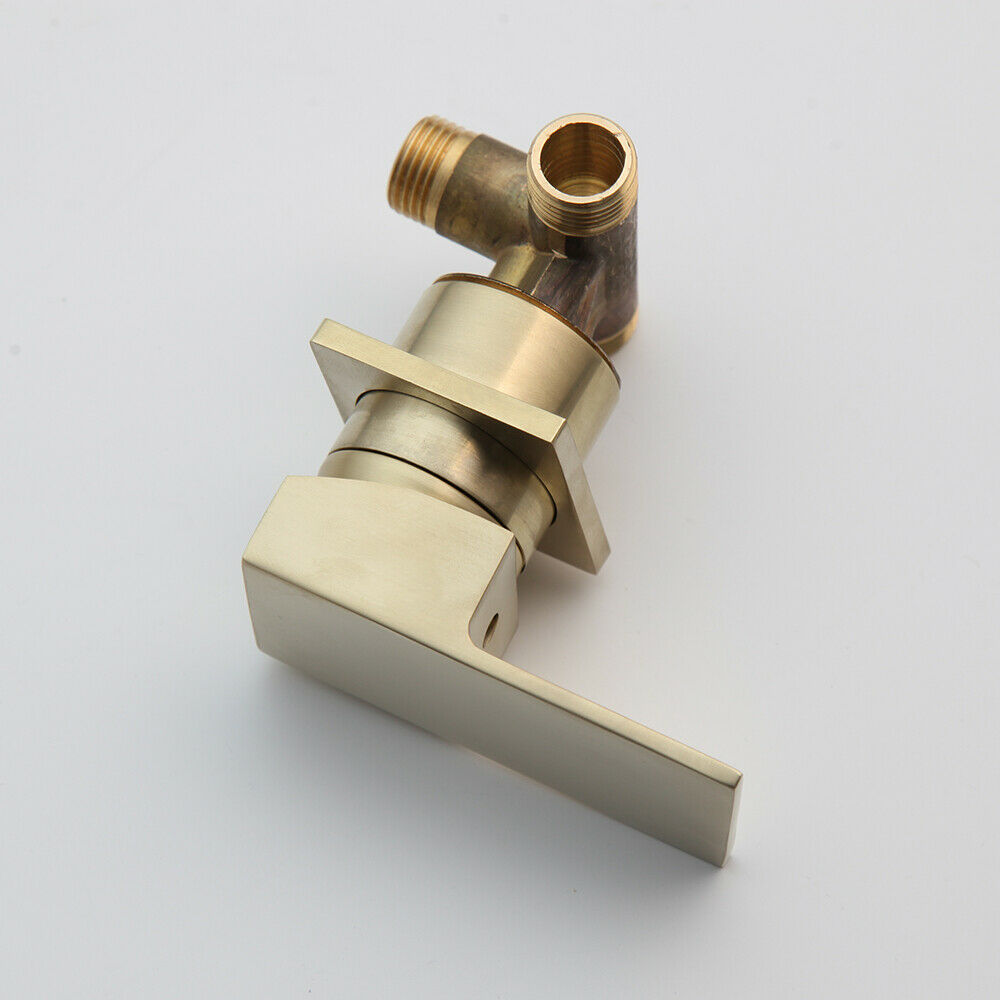 Brushed gold built-in tap