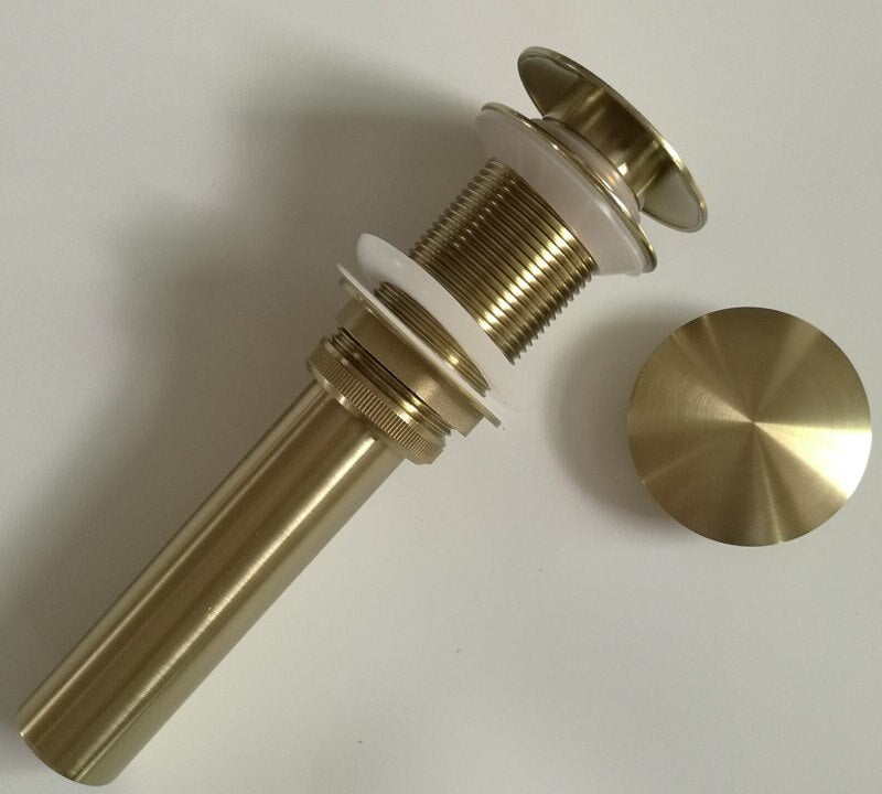 Click drain matt gold