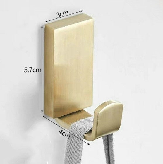 Wandhaken aus gebürstetem Gold