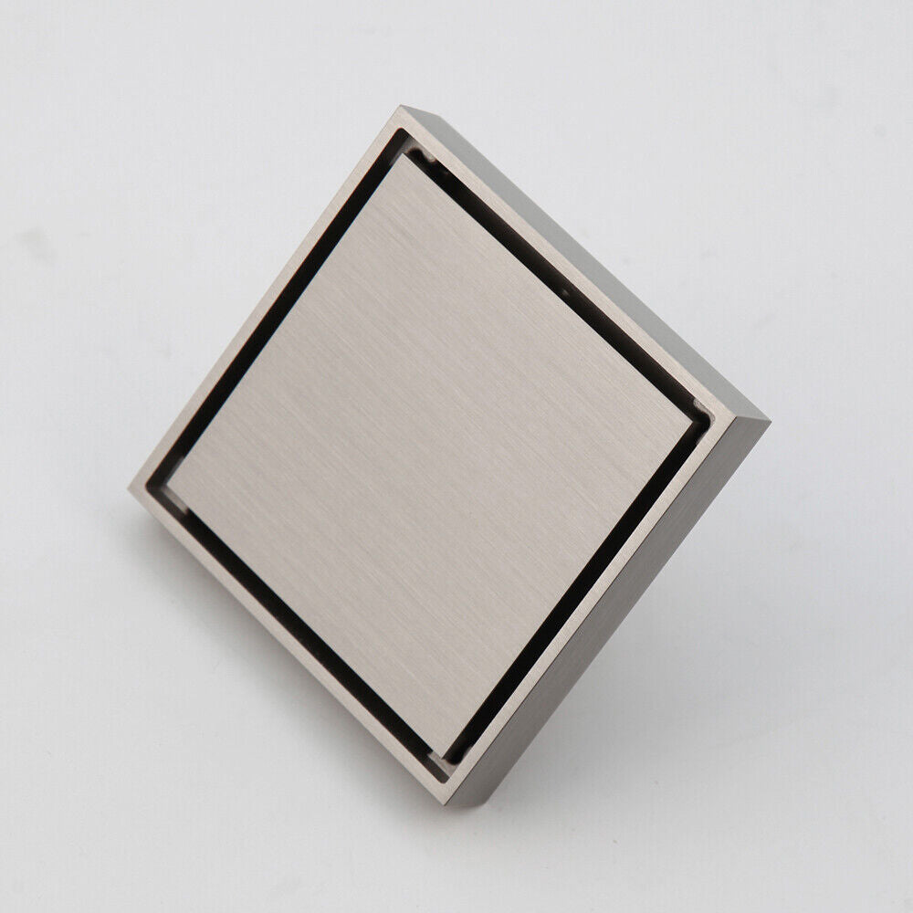 Shower Drain Brushed Nickel – Square Model