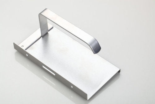 Stainless steel toilet roll holder with handy telephone table
