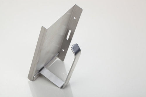 Stainless steel toilet roll holder with handy telephone table