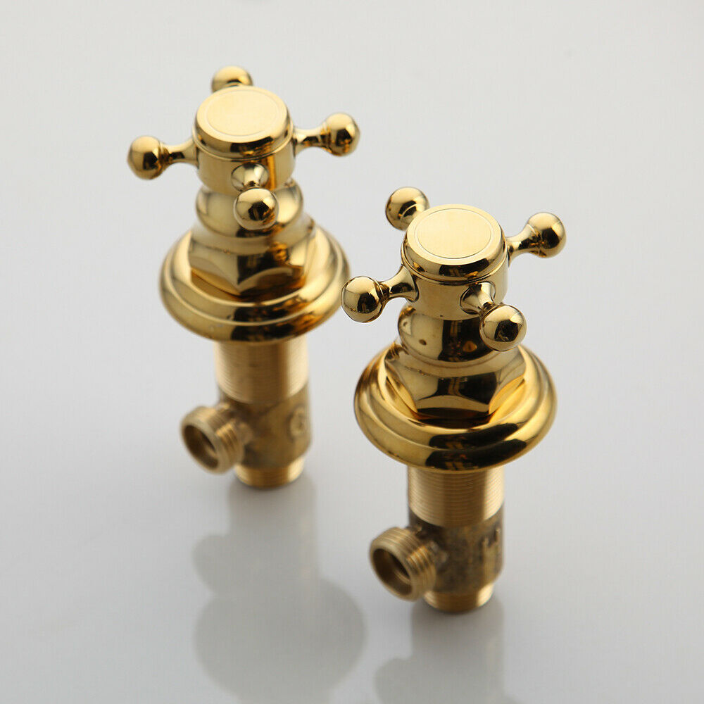 3-piece gold surface-mounted tap