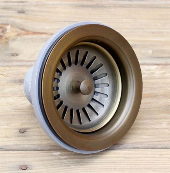 gootsteen afvoer bronskleurig