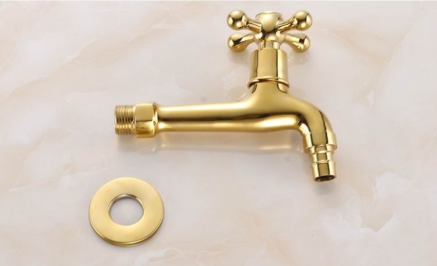 Golden wall tap