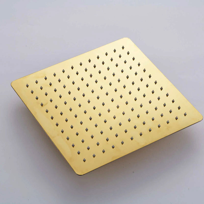 Luxuriöses, goldenes Einbau-Duschset