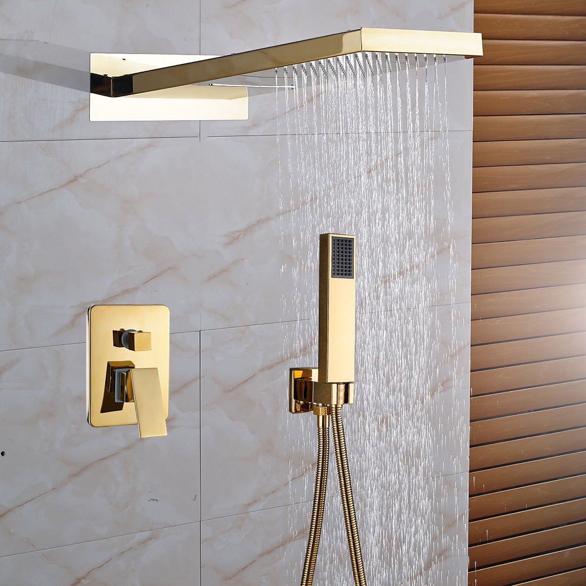 Large golden rain shower