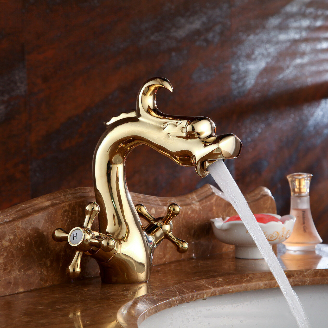 Golden dragon faucet