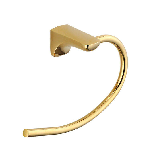 Gold-colored towel hook