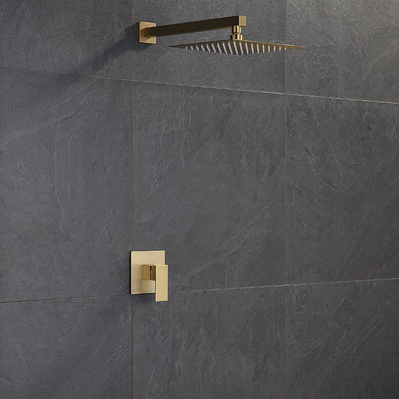 Einbaudusche mattgold