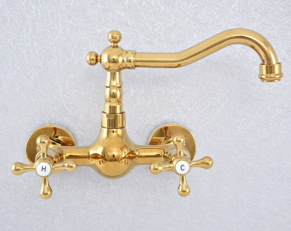 Nostalgische gouden badkraan