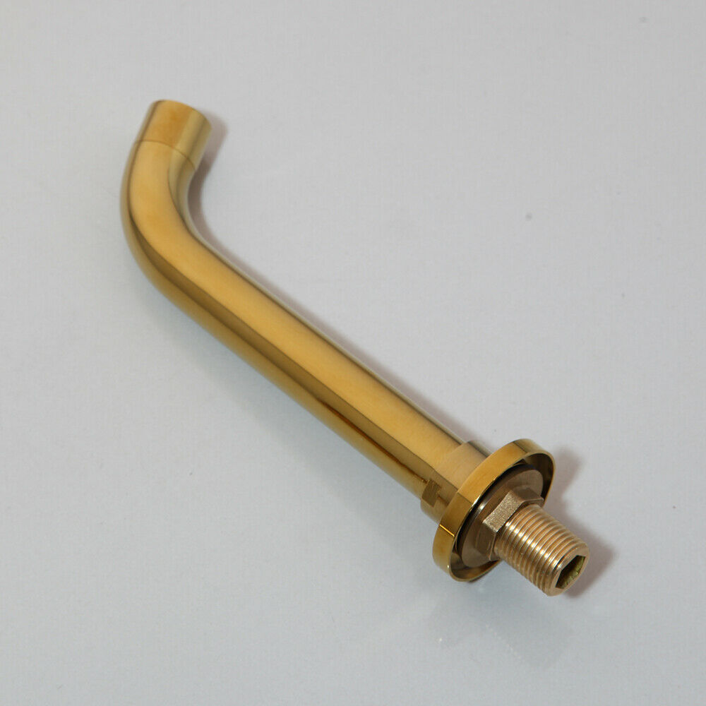 Gold-colored wall tap