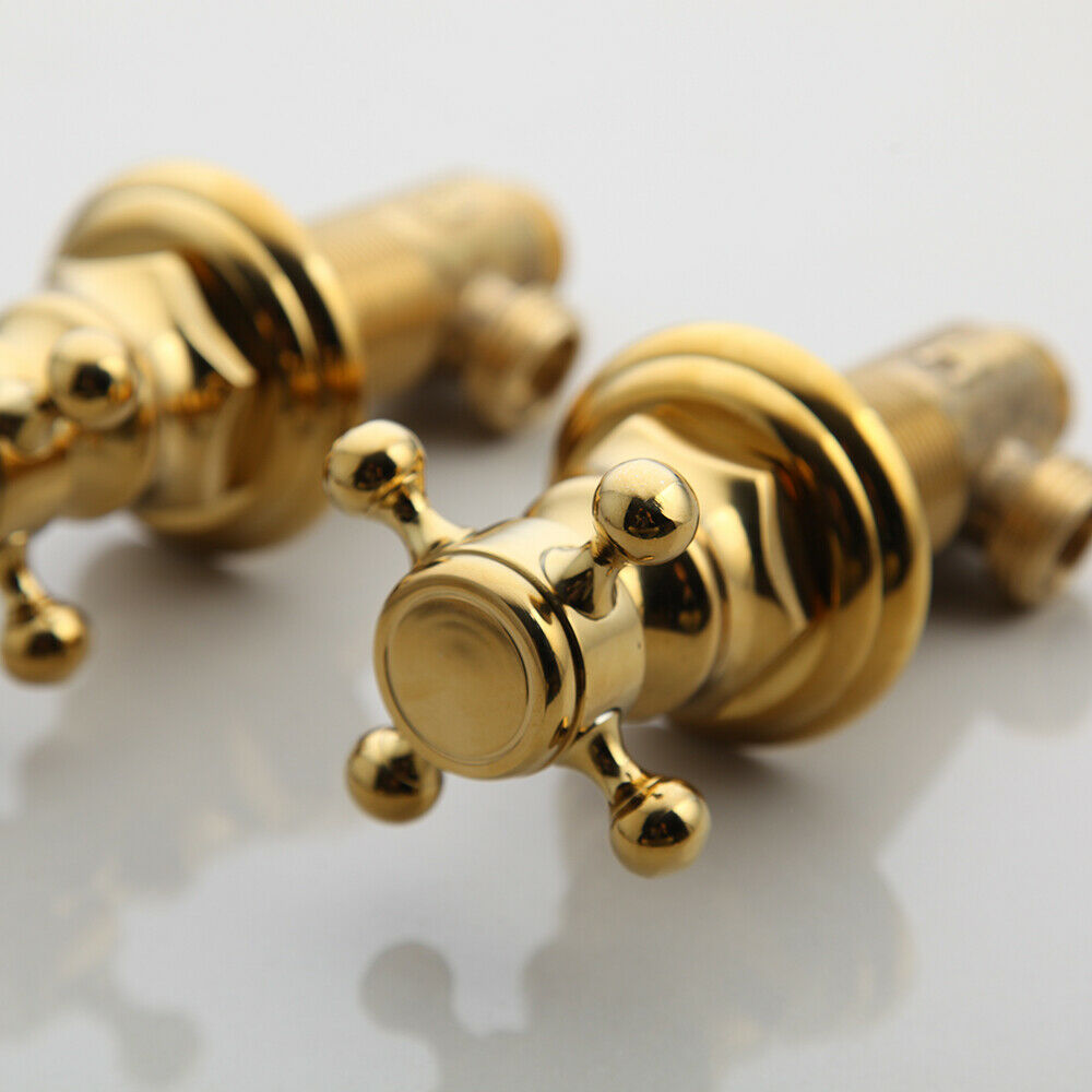 3-piece gold surface-mounted tap