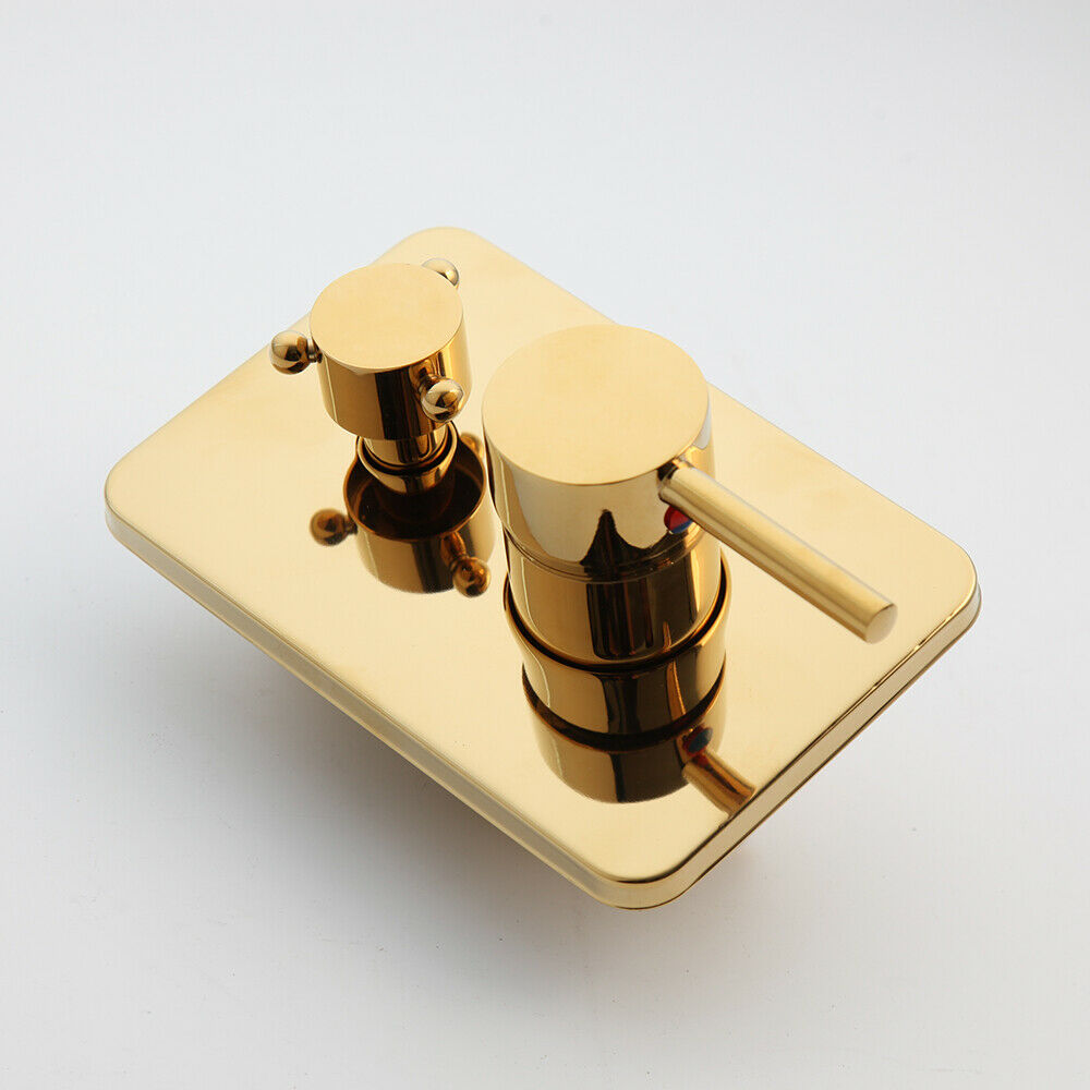 Nostalgic golden built-in shower