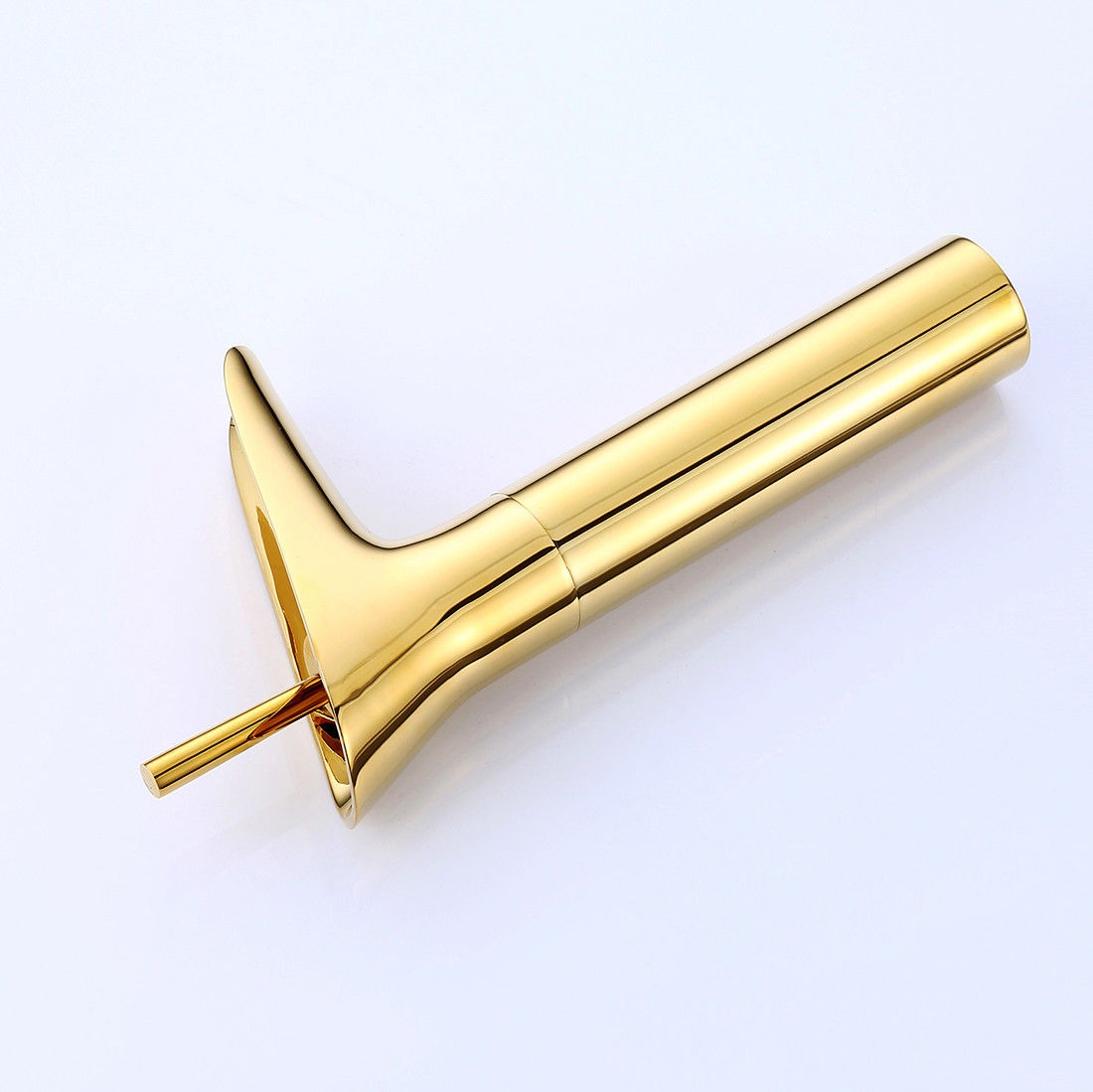 Golden waterfall faucet