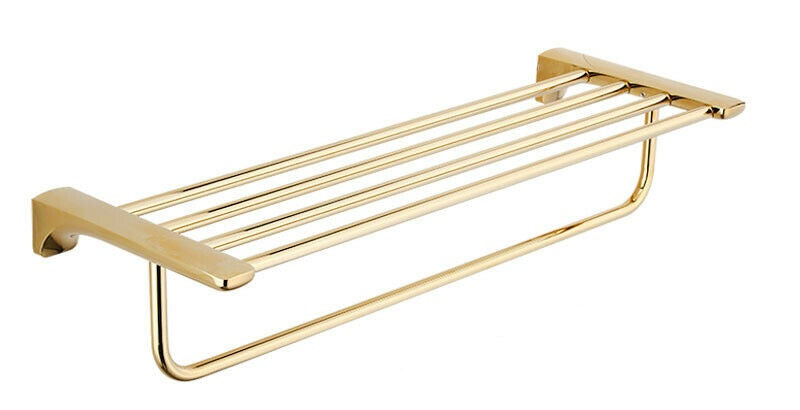 Goldfarbenes Badezimmerregal