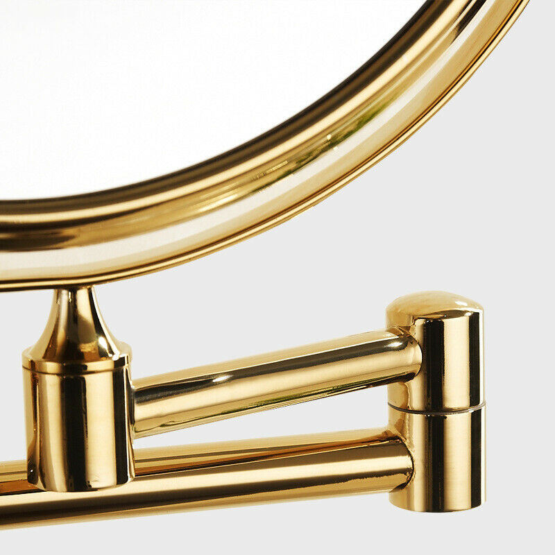 Golden makeup mirror