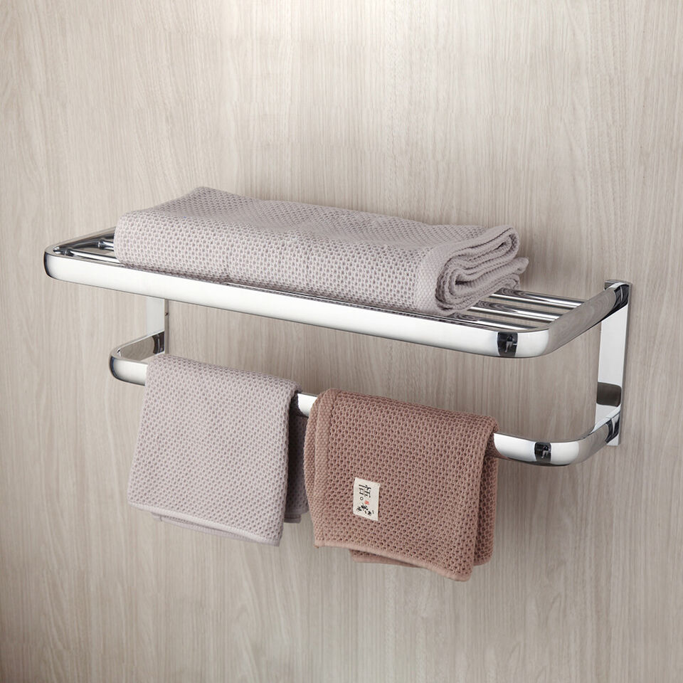 Moderne Handtuchhalter-Wandhalterung aus Chrom