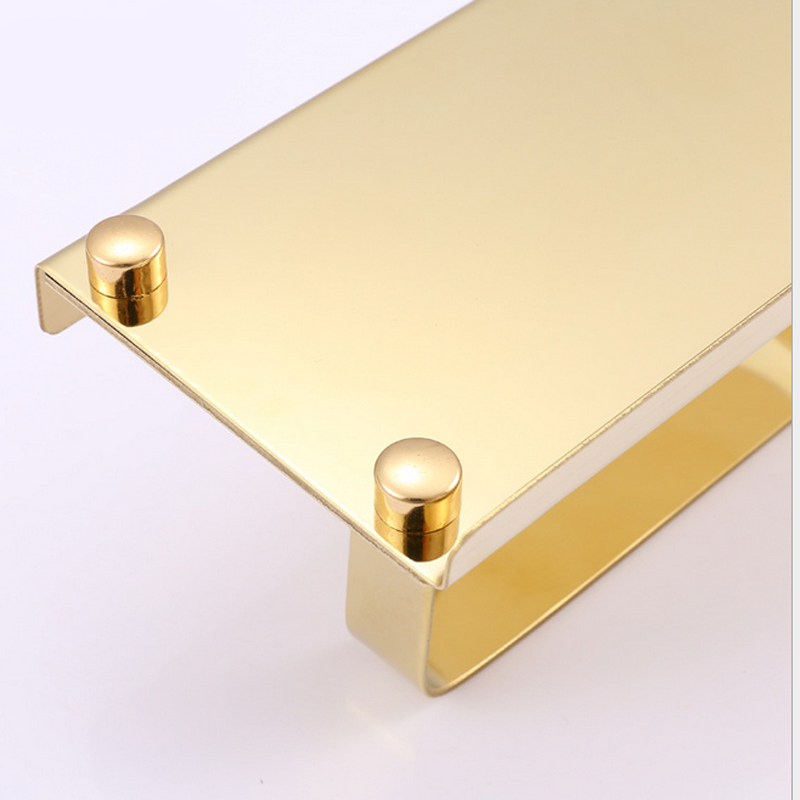 Toilet roll holder incl. table gold
