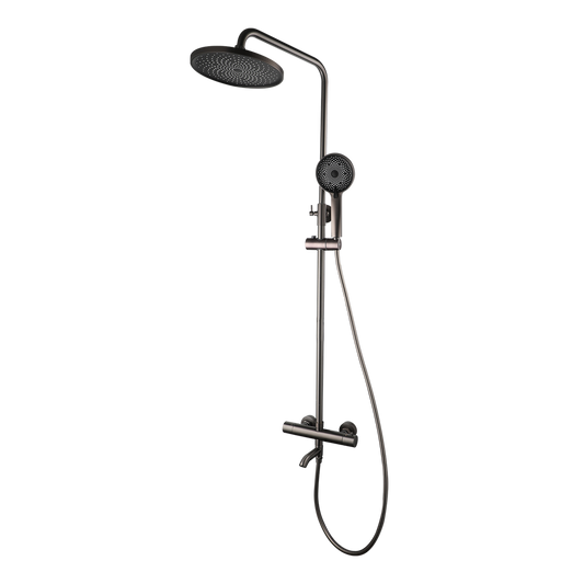 gun metal regendoucheset