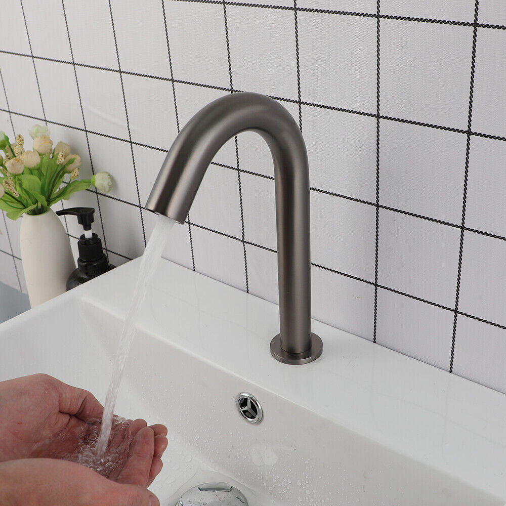 Sensor tap Cesaro Gun metal cold model