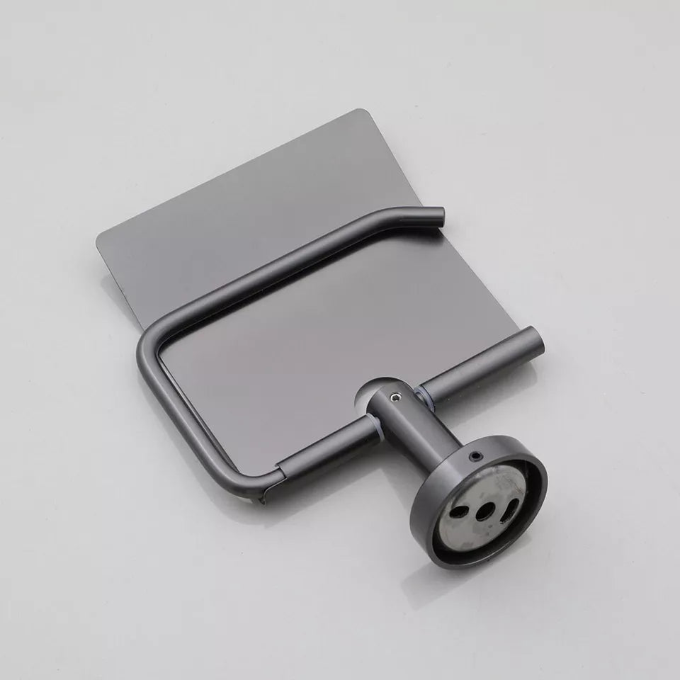 Moderne RVS WC-Rolhouder met Gun Metal Afwerking
