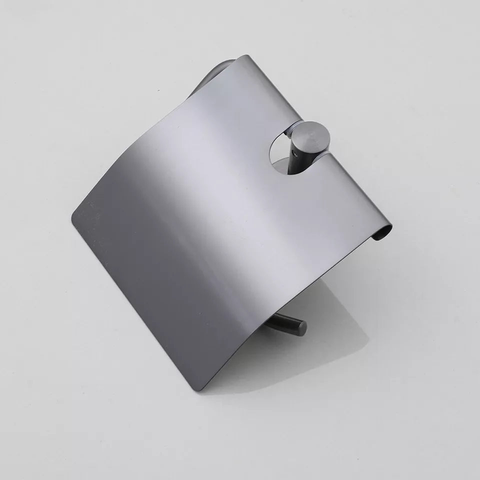 Moderne RVS WC-Rolhouder met Gun Metal Afwerking